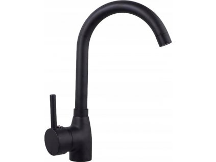 Kuchynská batéria -  KUCHYNSKÁ BATÉRIA ČIERNA MATNÁ ŽUĽOVÁ DREVA_0