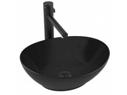 Umývadlo -  Keramické umývadlo Fiesta Mini Black Calani_0