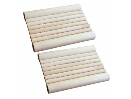 Mydlenička -  2 ks Vintage drevený držiak na mydlo_0