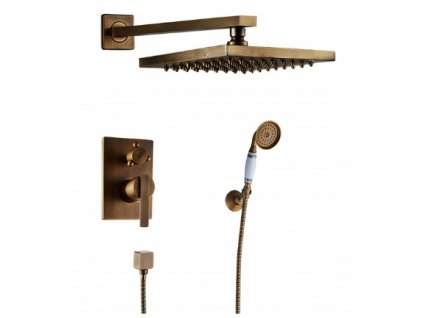 Sprchový panel -  SPLACHOVACIA SÚPRAVA SPRCHA ZLATÁ MOSADZNÁ RETRO_0