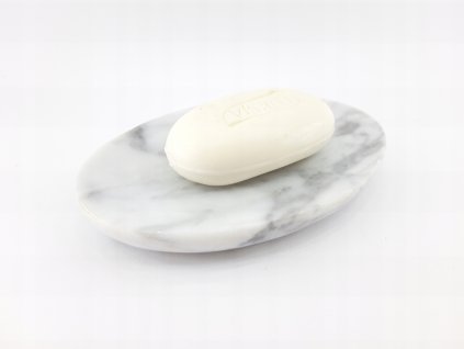 Mydlenička -  Mramorová miska na mydlo z kameňa Bianco Carrara_0