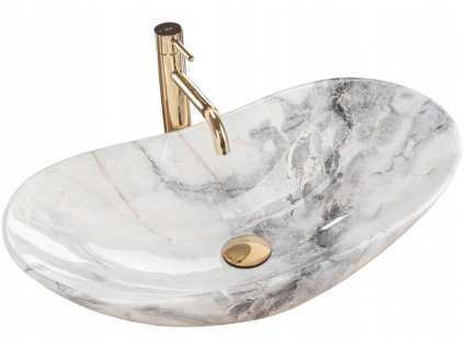 Umývadlo -  Umývadlo z keramického mramoru ROYAL GRANIT REA_0
