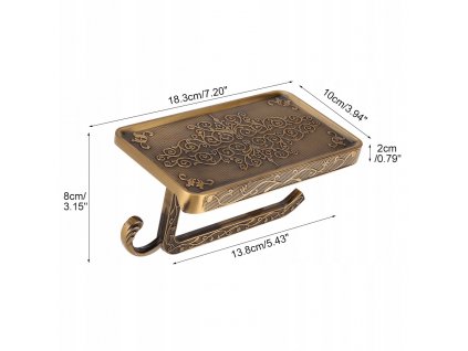 Držiak papiera Vintage držiak papiera Starožitný držiak papiera_0