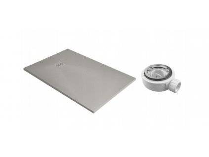 Sprchová vanička a sifón Kyntos F cement 210x100 RADAWAY_0