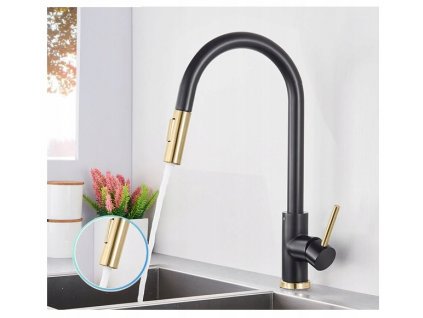 Kuchynská batéria -  Kuchynská batéria LOLA Black and Gold s výrezom_0