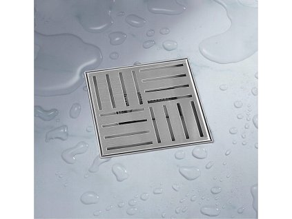 Sprchový žľab - ŠTVORCOVÝ SPRCHOVÝ ODTOK VODY 20X20 CM_0
