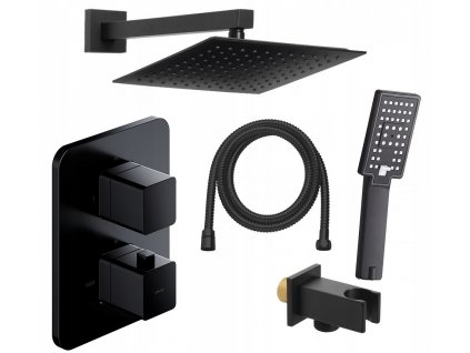 Sprchový panel -  Sada pod omietku Omnires Parma čierna TERMOSTAT_0