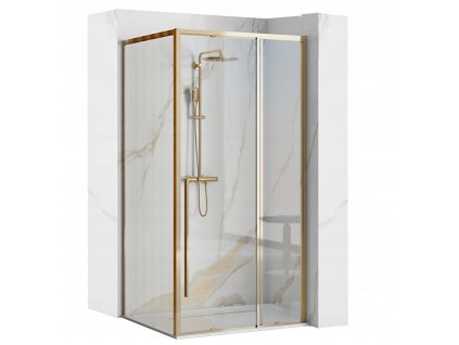Sprchový kút - ZLATÝ ROH SPRCHOVÁ KABÍNA SOLÁRNA 90x90 ZLATÁ_0