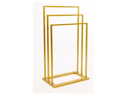 Vešiak - Stojan na uteráky, 3 ramená, kovový GOLD PREMIUM_0