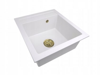 Granitový drez AGNES drez + zlatý sifón_0