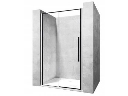 Sprchové dvere - Solárna čierna matná 150 cm sprchové dvere REA-K6360_0