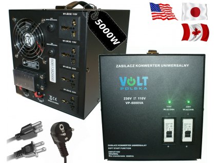 HQ prevodník menič napätia 230V 110V 5000W_0