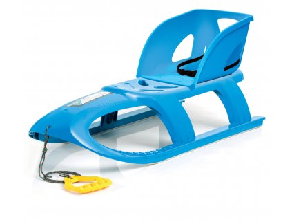 Plastové sánky s opierkou modré_0