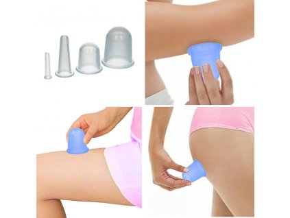 Anticelulitídové silikónové banky - 4 kusy_0