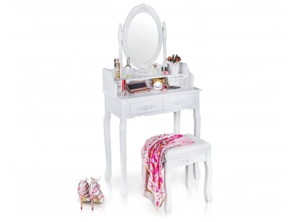 Kozmetický stolík  s taburetkou_0