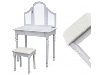 Kozmeticky stolík GIOSEDIO DTW1 s taburetkou_0