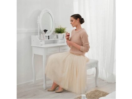 Kozmetický stolík  s taburetkou_0