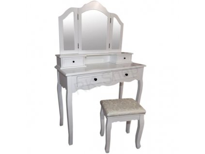 COSMETIC White Fiona 107 Kozmetický stolík + taburetka_0