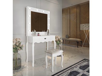 Toaletný stolík PRO HOLLYWOOD make-up make-up osvetlený_0