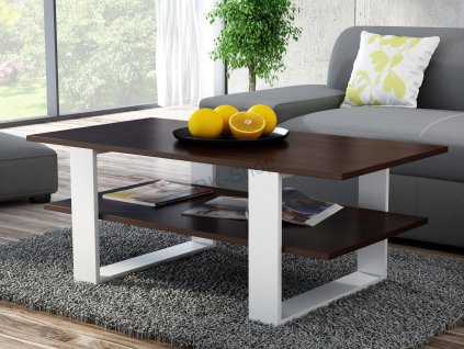 Konferenčný stolík LIVING 120x55x60 WHITE wenge MIX_0