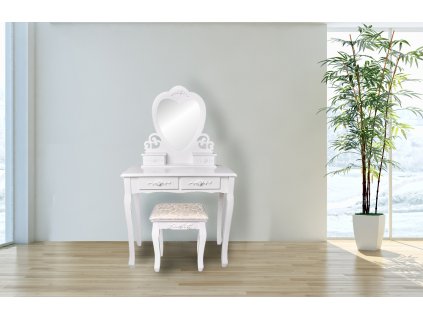 Kozmeticky stolík s taburetkou GoodHome_0