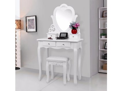 Kozmeticky stolík LOWE s taburetkou_0