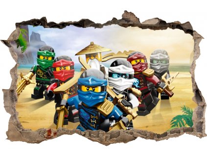 NÁLEPKY NA STENU LEGO NINJAGO Otvor 81 115x75cm_0