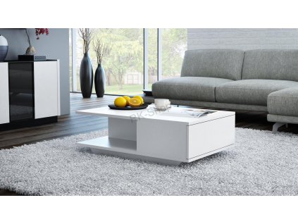 DENVER konferenčný stolík LIVING ROOM WHITE MAT/LESK_0