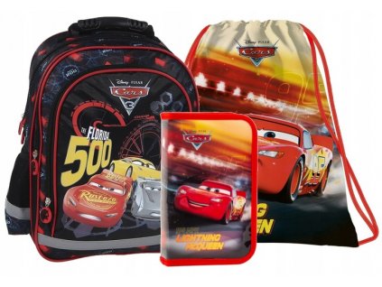 Plecak szkolny Cars zestaw dla chlopca 1 3 klasa