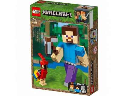 Minecraft  - Lego 21148 Minecraft Bigfig Steva s papagájom_0