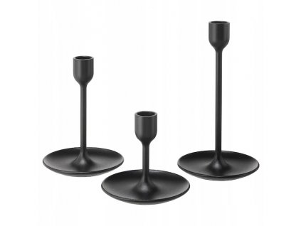 Svietník, lampáš - IKEA Fulltale Svietnik Sviečka 3 čierna_0