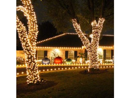 Vonkajšie vianočné osvetlenie - LED string nepremokavé vonkajšie 20m o batériách_0