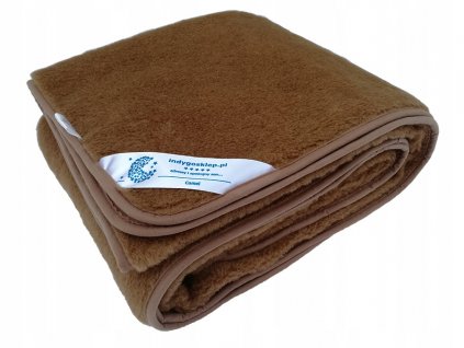 VLNENÁ DEKA 180x200 CAMEL HNEDÁ / TMAVO CAMEL_0