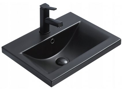 Umývadlo -  MEXENOVÁ UMÝVAČKA NA UMÝVANIE EMMA 51x39 cm ZAPUŠTENÉ ČIERNE MAT_0