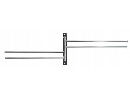 Strieborný držiak na 4-ramenné kúpeľňové osušky_1