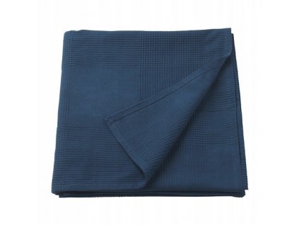 INDIRA prehoz cez posteľ deka cm 230x250 tmavo modrá IKEA_0