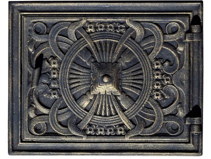 Dverí liatinové kachle mreže tracery_3