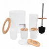 ZESTAW LAZIENKOWY 6 ELEMENTOW KOMPLET DO WC BIALY Kod producenta evi bath set6in1 white