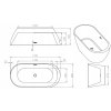 Samostatne stojaca vaňa MEXEN LIVIA 170 x 80 + sifón_6
