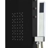 Čierny hliníkový sprchový panel 20x44x130cm_7