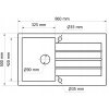 MODERNO SINK GRANITE ANNIE 100 ČISTÉ BIELE 86x50_4