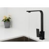 KUCHYNSKÝ faucet DLHÝ ČIERNY Drezový kohútik_1