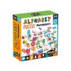 Hlava Montessori puzzle puzzle 3D abeceda 3-6