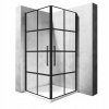SPRCHOVÁ KABÍNA ČIERNA GRIL 90X90 RUBIK REA_0