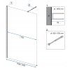 AERO BLACK MAT Sprchová stena 120x195 8mm REA_5