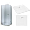 MEXEN LIMA DUO SPRCHOVÁ KABÍNA 90x90 + ZÁSOBNÍK_0