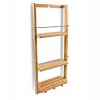 Trojposchodová polička do sprchy, vešiak, bambus_0