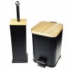 KOŠ NA ODPAD + SADA KEFIEK Z WC, ČIERNA MAT1_1