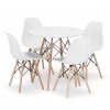 Jedálenský stôl+4 stoličky Moderný škandinávsky štýl DSW BIELA VYPR