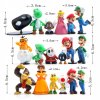 Figúrky MARIO Bros Luigi SADA od 3 do 6,5 cm 18 kusov VYPR